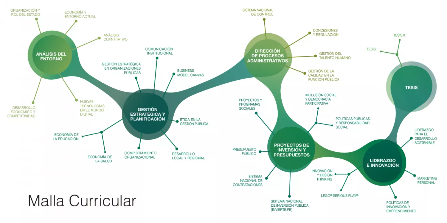 Malla Curricular Maestría Online en Gestión Pública